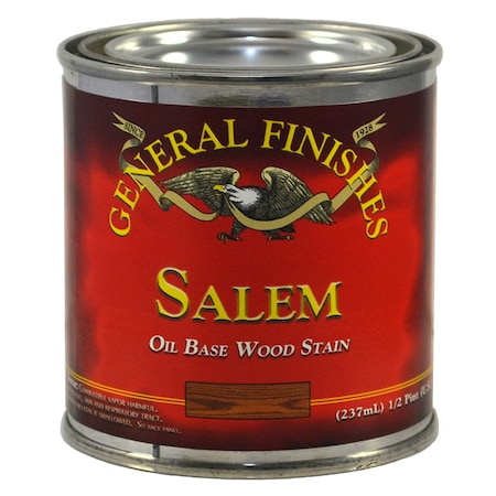 General Finishes 1/2 Pt Salem Wood Stain Oil-Based Penetrating Stain SAHP